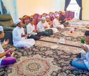 Syukuran dan Do'a di rumah Pembina Yayasan setelah menunaikan Shalat 'Id Adha